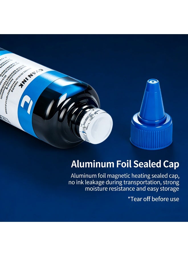 4-Pack من الحبر العالمي/حبر إعادة التعبئة مناسب لتعبئة طابعات الحبر 123 305 652 650 651 653 122 901 47 60 61 63 62 64 65 901 وطابعات خزان الحبر (1 أسود، 1 سلسلي، 1 ماجента، 1 أصفر) - Image 4